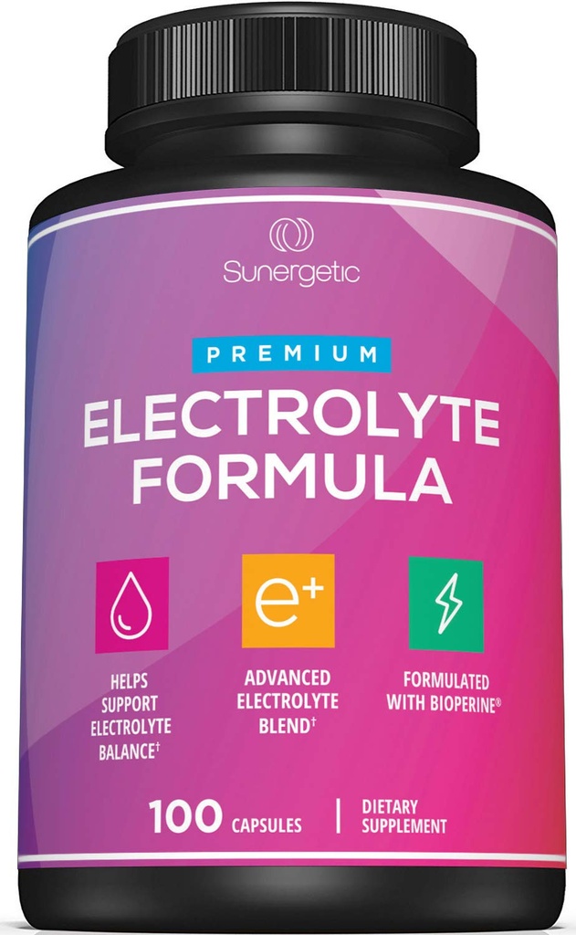 プレミアム電解液カプセル - Keto、低炭水化物、回復のためのサポート - 電解液交換錠 - 電解液塩、マグネシウム、ナトリウム、カリウム - 100カプセルが含まれています