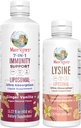 MaryRuth Organics Lysine Liposomal(Snickerdoodle) & Immunity(Ginger Vanilla) | クリーンラベルプロジェクト Verified® | 免疫サポート&ビューティー用ビタミン | ヴィーガン、非GMO、グルテンフリー