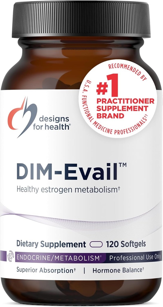 健康DIM-Evailのための設計 - 100mg DIMの補足は吸収のDiindolylmethaneを高めました-健康なエストロゲンのMetabolism及び女性の健康-非GMO及び大豆なし(120のSoftgels)を支えます
