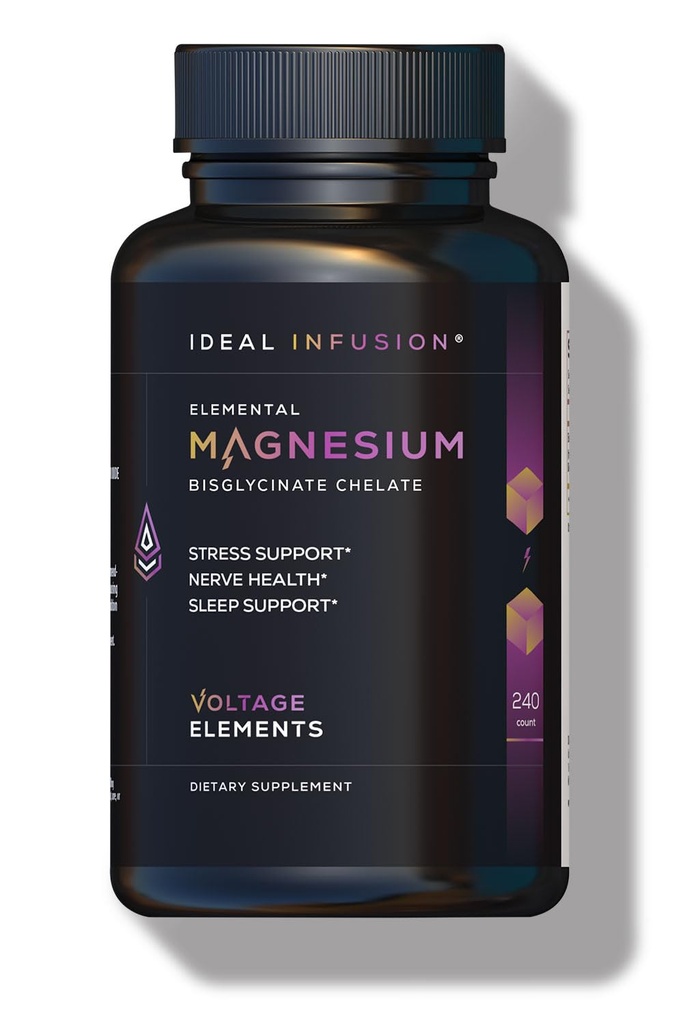 電圧要素 マグネシウムのGlycinateのケレート2777mg - リラックス&ディープスリープを促進します - 元素マグネシウム500mg(240カプセル) ビーガン