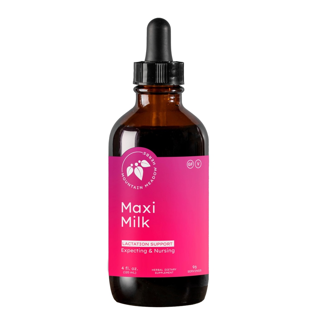 Mountain Meadow Herbs Maxi-Milk- 自然 液体 授乳サポート より速く & 効果的に breastfeeding ママ - 4 oz