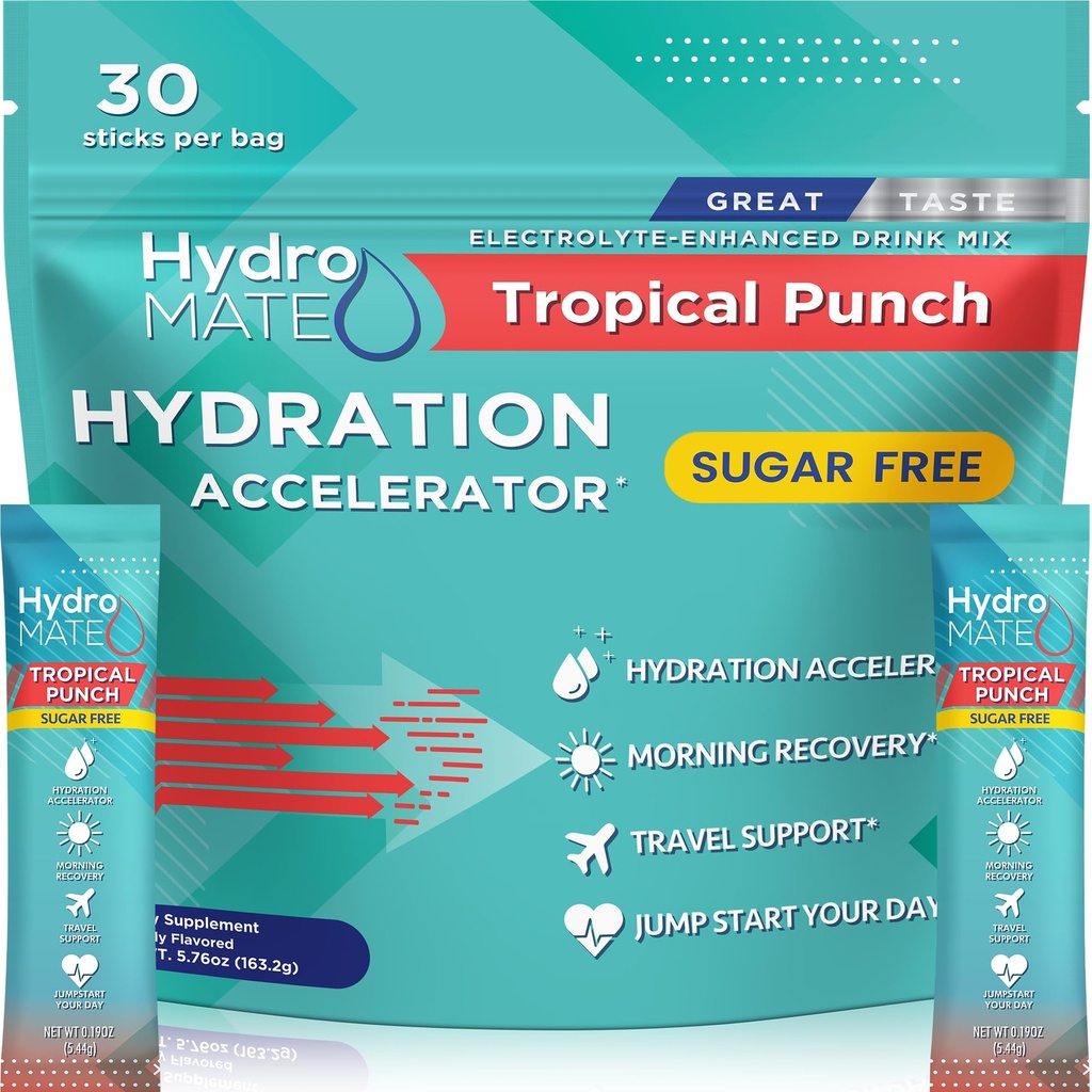 電解質の粉の砂糖なしの水和のパケットの熱帯打撃のHydrimate 30の棒