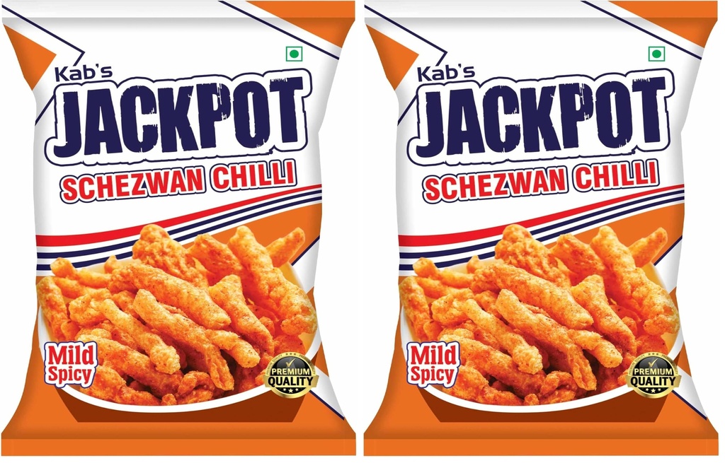 Kab's Jackpot Schezwan Chilli Sticks 80 gm (Pack of 2)