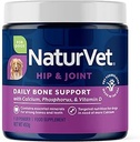 犬のためのNaturVetカルシウム - リン、強力で健康な骨をサポートし、エッセンシャルミネラルとビタミンD、色なし、16 Oz
