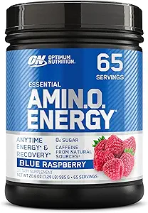 最適栄養アミノエネルギー - 緑茶、BCAA、アミノ酸、ケトフレンドリー、グリーンコーヒーエキス、エネルギーパウダー - ワイルドベリー、30サービング(パッケージ5月Vary)