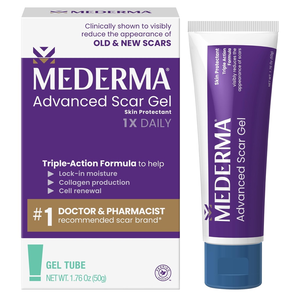 Medermaの高度の傷のゲル-古い及び新しい傷を扱い、アクネ、外科、焼跡、傷害及び伸張の印、1.76 Oz (50g)からの傷の出現を減らして下さい