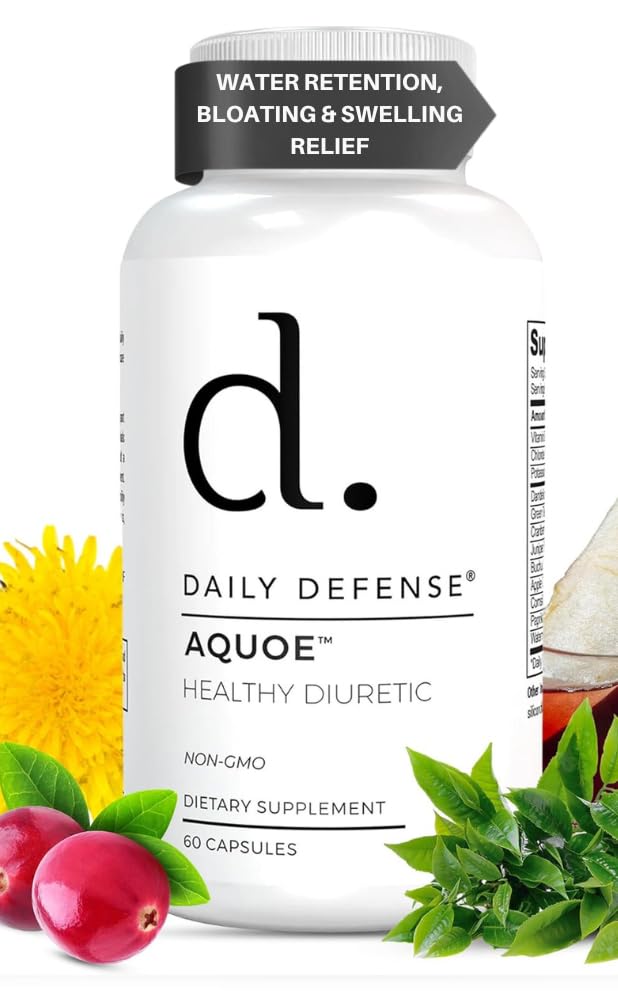 利尿薬ピル - 緑茶、タンポ、アップルサイダーバインガーとクランベリーの丸薬 - AQUOE ウォーター Away の丸薬 - 毎日の防衛による水丸薬、60 カプセル
