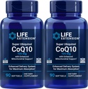 ライフエクステンションCOQ10スーパーUbiquinol 100mg 90カウント(強化ミトコンドリアサポート付き2パック)