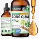 女性のためのBIO KRAUTER® 更年期障害サプリメント* - Dong Quai Drops 4 Fl.Oz 56 供給の日 - ビーガンアンジェリカ 月経閉症サポート - アルコール&砂糖無料 - リラックス&女性のウェルネス