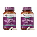 Carbamide Forte Trans-Resveratol 500mg - 30 Capsules (Pack of 2)