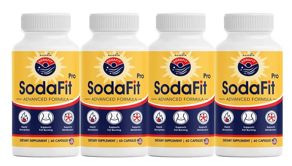 (4 Pack)SodaFit Advanced Energy and Fitness Support Supplement Soda Fit Capsules