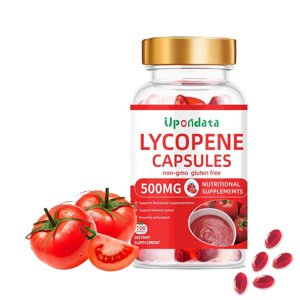 Lycopeneカプセル - 500mg /100 Softgelsの自然なトマトのエキスの有機性コンプレックスの方式の補足-グルテンフリー、非GMO (1のパック)