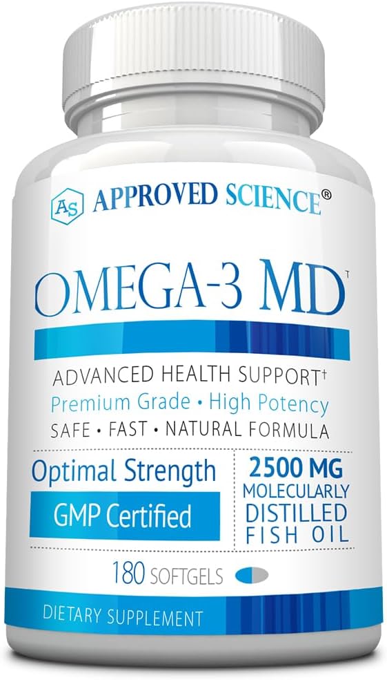 Omega-3MD - 魚油EPA&DHA - 認知健康を改善する - 1ボトル - 3ヶ月の供給