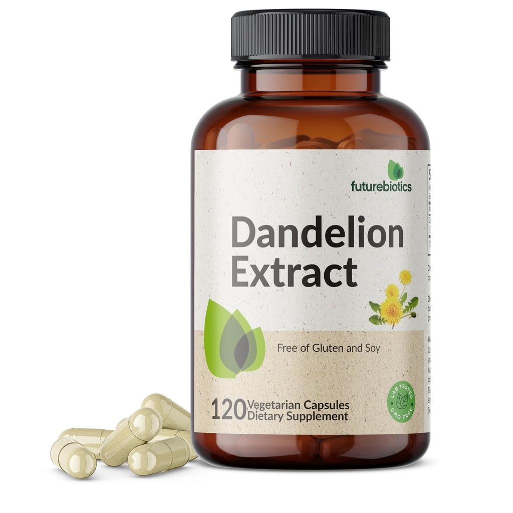 従来の利尿ハーブ、非GMO、120のベジタリアンのカプセルのサービングごとのFuturebiotics Dandelionの根1500のMG