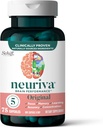 NEURIVA オリジナル ブレイン メモリ、フォーカス&集中力 + 臨床検査の Nootropics Phosphatidylserine と Neurofactor、カフェイン無料、75ct カプセル