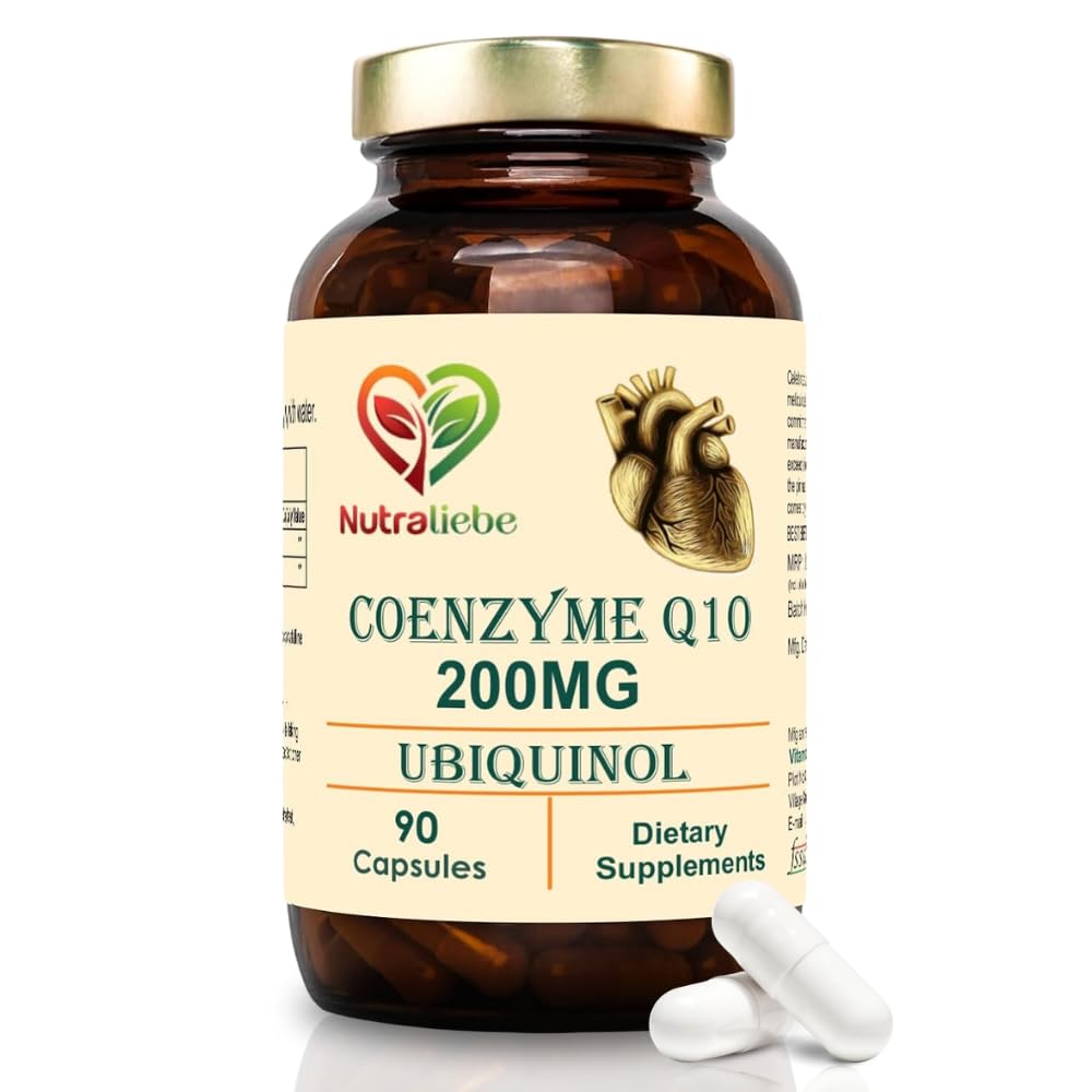 Coenzyme Q10 Ubiquinol 200mg - Enhanced Energy & Antioxidant Support, Premium Heart Health Supplement, 90 Capsules