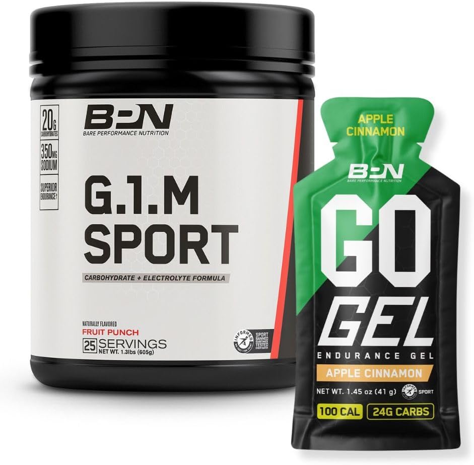 BARE PERFORMANCE NUTRITION BPN G.1.M. スポーツ耐久の訓練の燃料及び行きます ゲルの持久力のゲルのAppleのシナモンの束