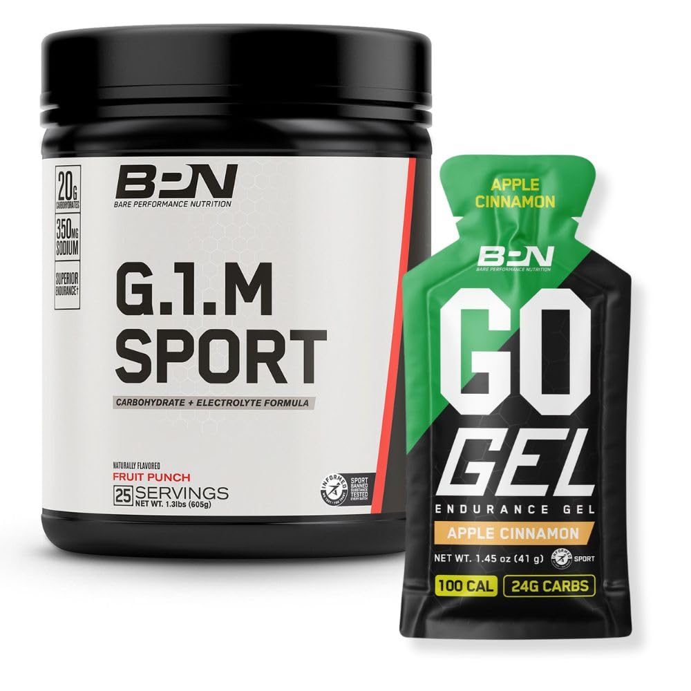 BARE PERFORMANCE NUTRITION BPN G.1.M. スポーツ耐久の訓練の燃料及び行きます ゲルの持久力のゲルのAppleのシナモンの束