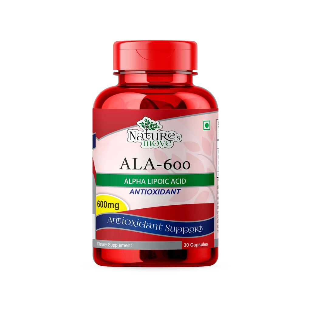 Alpha Lipoic Acid 600mg Supplement (30 Capsules) | Supports Blood Sugar, Nerve Function & Cognitive Health