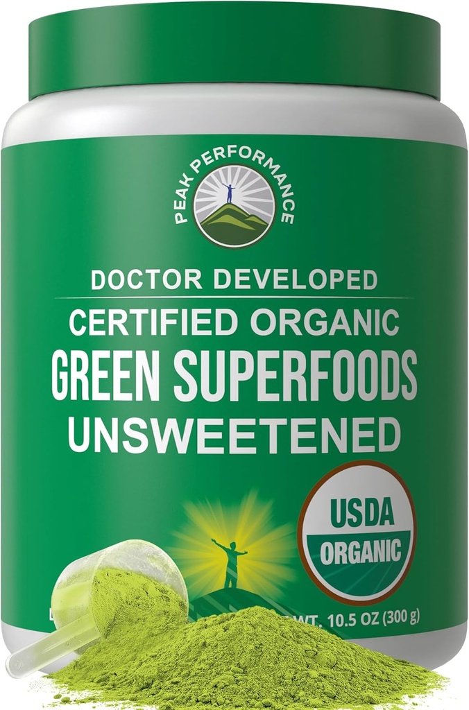 ピーク性能は有機性緑のスーパーフードの粉をUnsweetened。最高エネルギーおよびアスレチックの性能のための25+の有機性原料が付いている極度の緑の粉。 ビーガンケトグリーンジュース毎日ドリンク