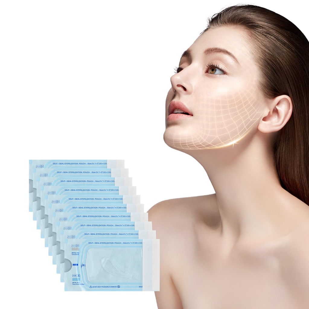 10 PCS Collagen Threads for Wrinkles, Neck Mask, Face Protein Line Collagen Thread, Home Facial Treatment for Skin Hydration and Firming, Convenient Pack