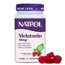 NatrolのMelatoninのグミ、大人のための睡眠サポート、Melatonin 10のmg、140のいちご-Flavored、70日まで