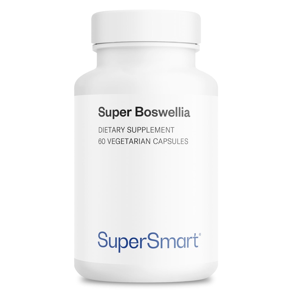 スーパースマートスーパーボスウェリア抽出物100mg/日(特許&高強度) - ApresFlexボスウェリアセラタサプリメント - 20% AKBA | 非GMO&グルテンフリー - 60 ベジタリアンカプセル