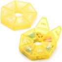 ビタミンの魚油の丸薬のための2PCS週の丸薬のオルガナイザーの大きい7日の丸薬箱のオルガナイザーの毎日の薬の箱は関節炎に友好的補います