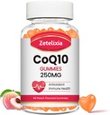 CoQ10のグミ、細胞エネルギーおよび酸化防止サポートのための5Xよりよい吸収の補酵素Q10、60のピーチのグミ