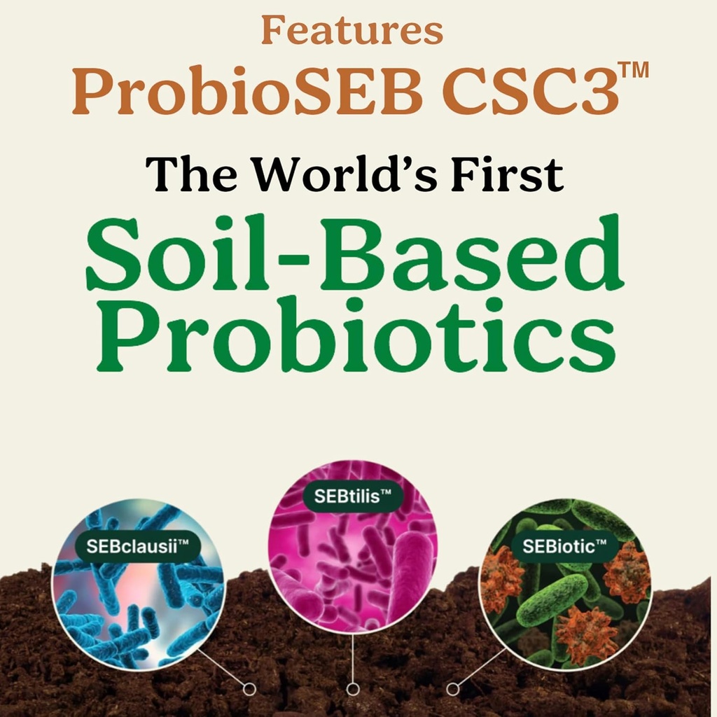 ベストデイフォーミュラ | ブロッキング、ガス&不規則性のための高度な5-in-1ガットサポート | 土壌ベースのプロバイオティクス + プレバイオティクス、L-グルタミン、アロエベラ&その他 | 60カプセル