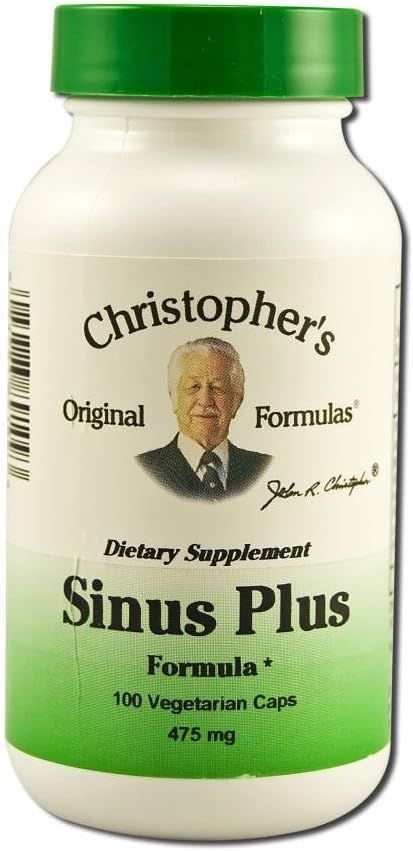 ChristopherのオリジナルフォーミュラSinus Plus、Sinusサポートカプセル、全ハーブシナジーブレンド、100カウント