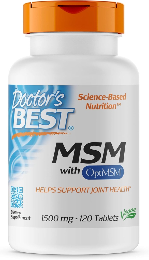 Doctor's BEST MSM, 1500 mg, 120 Tablets