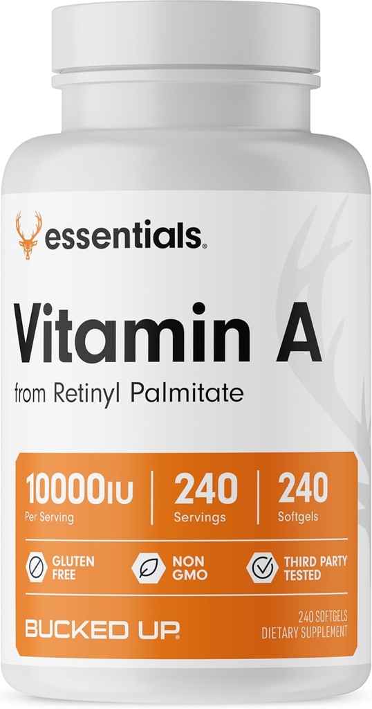 ビタミンAを吸い上げる サービングあたりの10000IU、エッセンシャル(240のサービング、240のSoftgels)