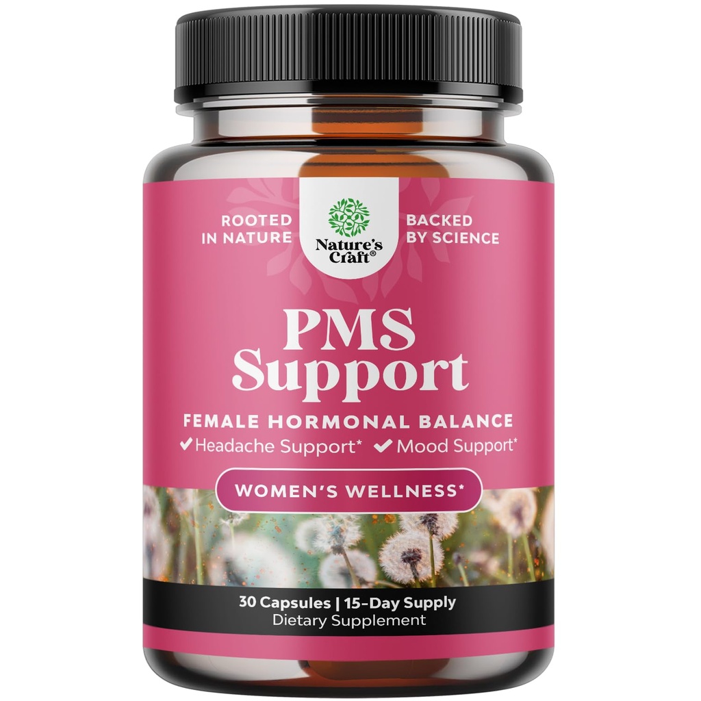 女性のためのPMSサポートサプリメント – 女性のためのホルモンバランス & DIMと月経の消去, チェストベリー, ブラックコホッシュ & アシュワガンダ - 期間のクランプアイズ, 月経閉塞, 気分のスイング – 30 Ct