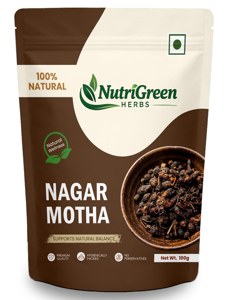 Nagarmotha Root 100gm (Raw) | Nagarmotha | Cyperus Rotundus Rhizome | Cyperus Rotundus Rhizome - Nut Sedge Root - Pure & Natural (100 Grams)