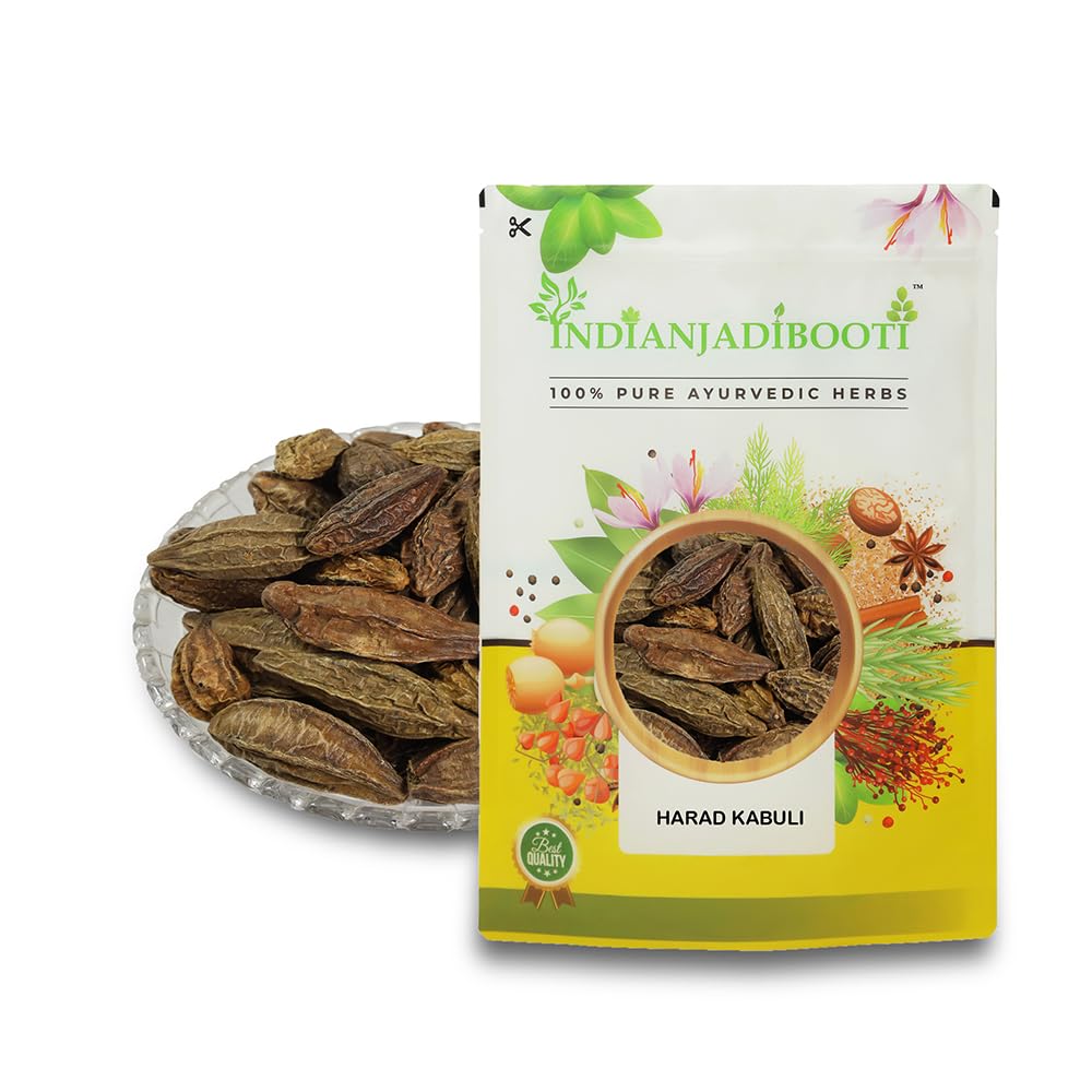 IndianJadiBooti Pure Harad Kabuli (Large Chebulic Myrobalan) | Terminalia Chebula | Traditional Ayurvedic Botanical for Digestive Harmony, Internal Cleansing & Systemic Vitality , 100 Grams | Pack Of 2