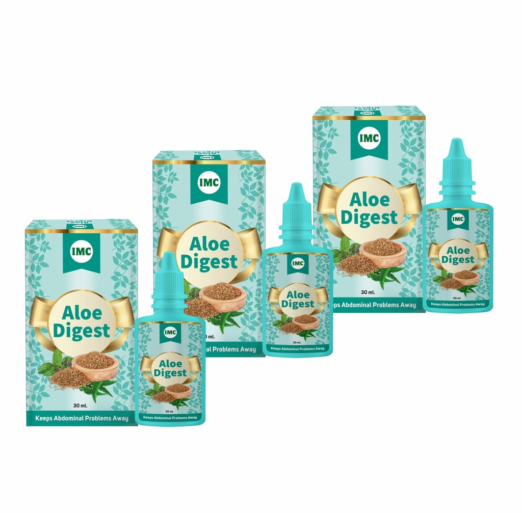 IMC Aloe Digest Pack of 3 | Healthy Stomach, Relieves Colic, Boosts Appetite & Digestion