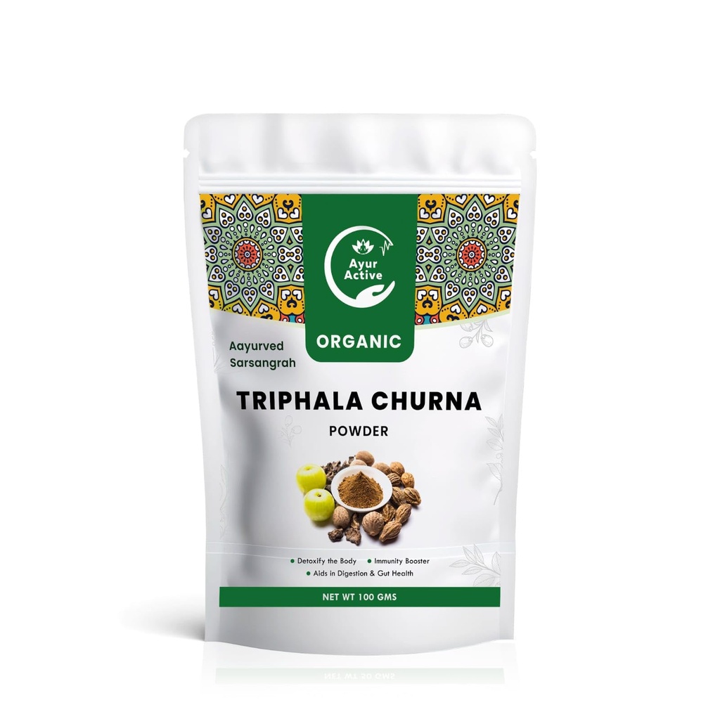 Triphala Powder - 100% Organic Ayurvedic Supplement,100 G