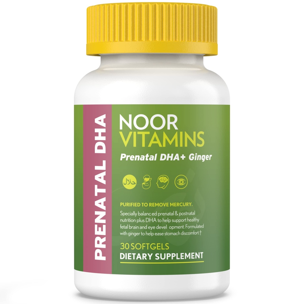 ノアビタミンDHAと葉酸、エッセンシャルビタミン、ジンジャーとビタミンの胃、鉄、Softgels、プレナタルビタミン前/ダスティング/ポスト妊娠(1ヶ月の供給)