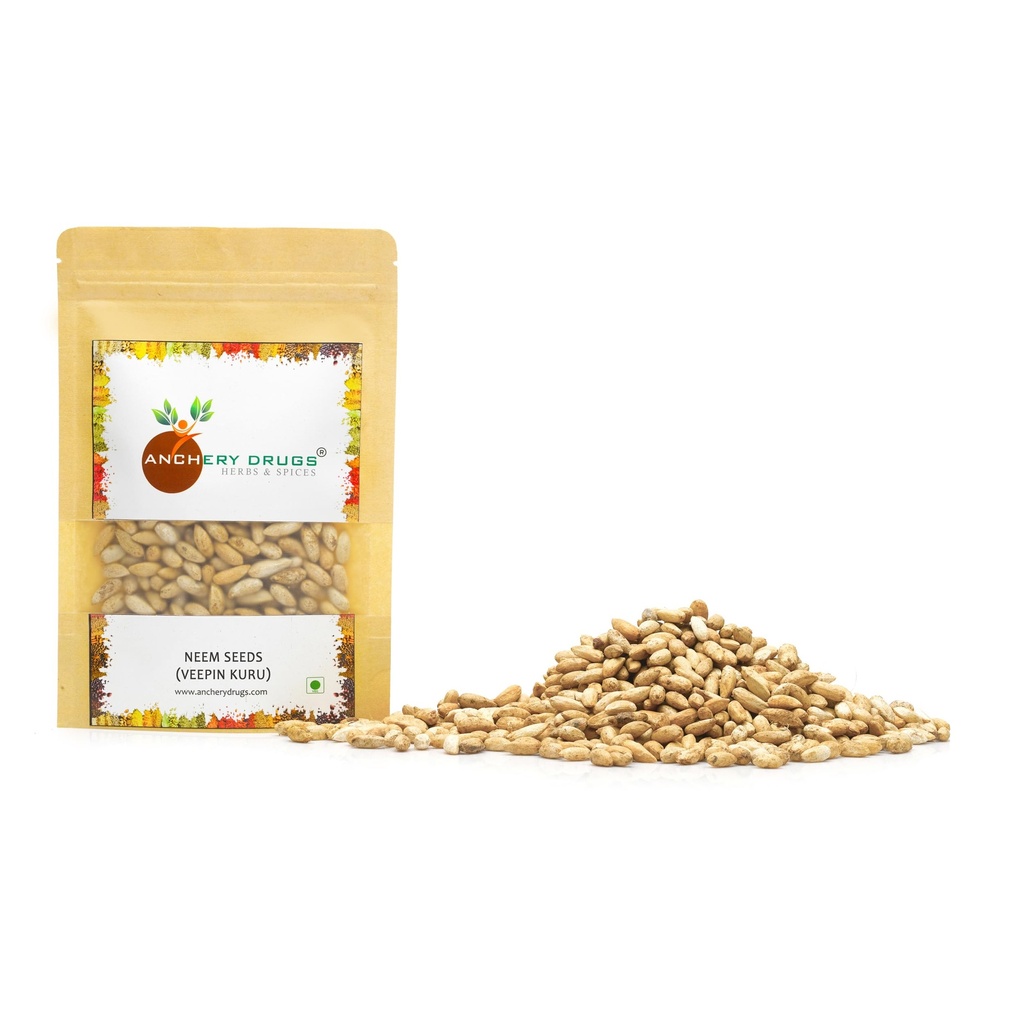 Anchery Drugs Neem Seeds, Veppin Kuru, Veppam Kotta, Vepa Ginjalu, Neem Ke Beej, Neem, Margosa, Nimtree, Nimba, Indian lilac, Azadirachta Indica (500 gms)