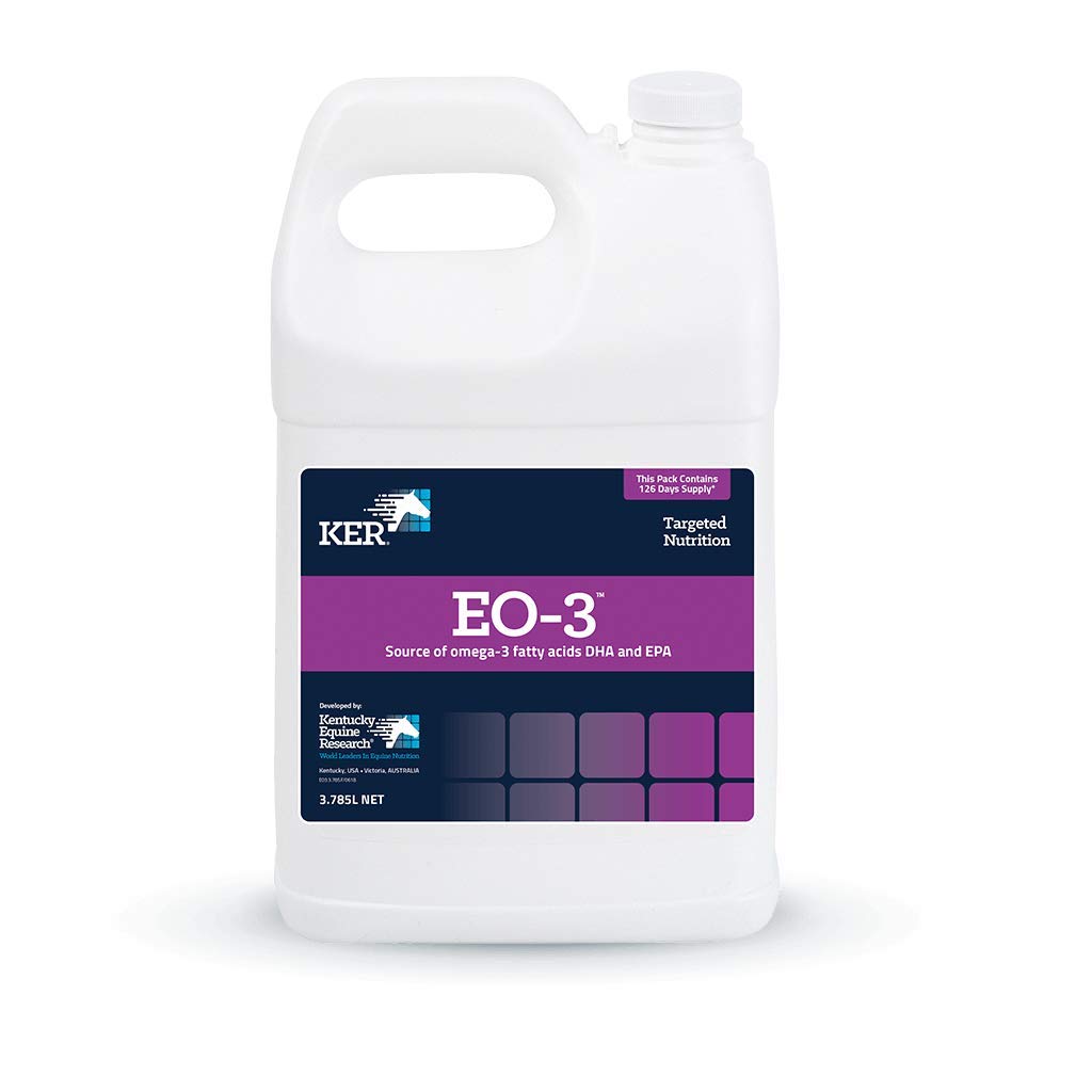 Kentucky Equine Research EO-3: Omega-3 脂肪酸 DHA と EPA for Horses, 1 Gal (128 給)
