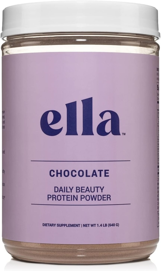 女性のためのエルラチョコレートコラーゲンプロテインパウダー - 草フィードコラーゲンペプチドと毎日の美のプロテインパウダー - 非GMO、グルテンフリー、人工甘味料なし - 20サービング