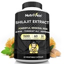 男性と女性のためのNutriveinの優れた純粋なヒマラヤシラジット - 1500 mg - 60カプセル - アイルランド海苔、トンカットアリ、およびアシュワガンダとブレンドされた強力な樹脂抽出物 - 死亡率、明度、および性能
