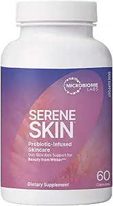 Microbiome Labs SereneSkin - 肌の透明度と腸の健康サポートのためのCitrusポリフェノールとSporeベースのプロバイオティックコンプレックス - 毎日のプロバイオティックスキンケア - ガットスキンアクシス(60カプセル)