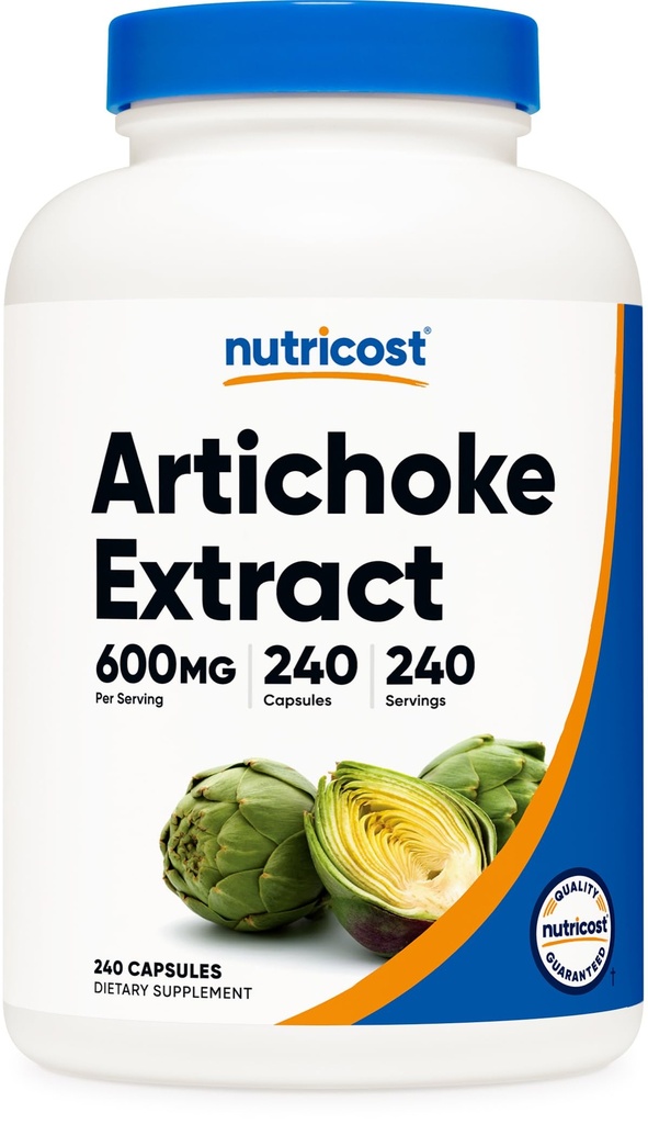 Nutricostアーティチョークエキス600mg、240ベジタリアンカプセル - グルテンフリー、非GMO