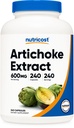 Nutricostアーティチョークエキス600mg、240ベジタリアンカプセル - グルテンフリー、非GMO