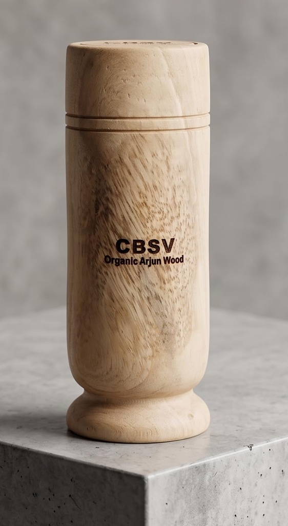 CBSV Organic Arjun Wood Glass for Heart Health |Antioxidant | Natural Arjuna Wood Glass| Ayurvedic Wooden |Traditional Wellness Drinkware | No Chemicals Used | Use for Whole Family
