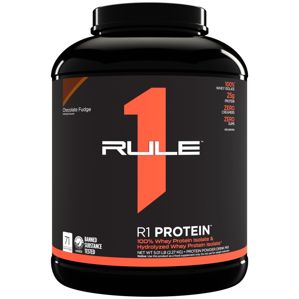 Rule 1 R1 Protein HYDRO/ISO Protein - 5.03 lbs (Chocolate Fudge)