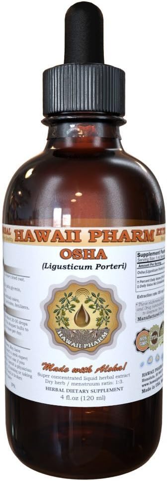 ハワイ ファーマー OSHA (Ligusticum porteri) 液体エキス, チンキ, ハーブサプリメント, 米国製, 2 fl.oz