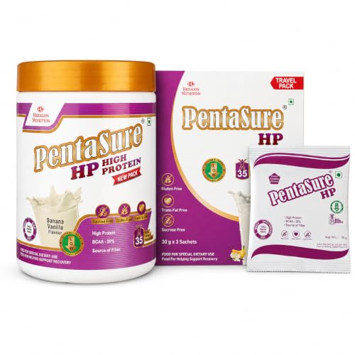 PentaSure HP High Protein Vanilla - 400g with Travel Pack (90g)